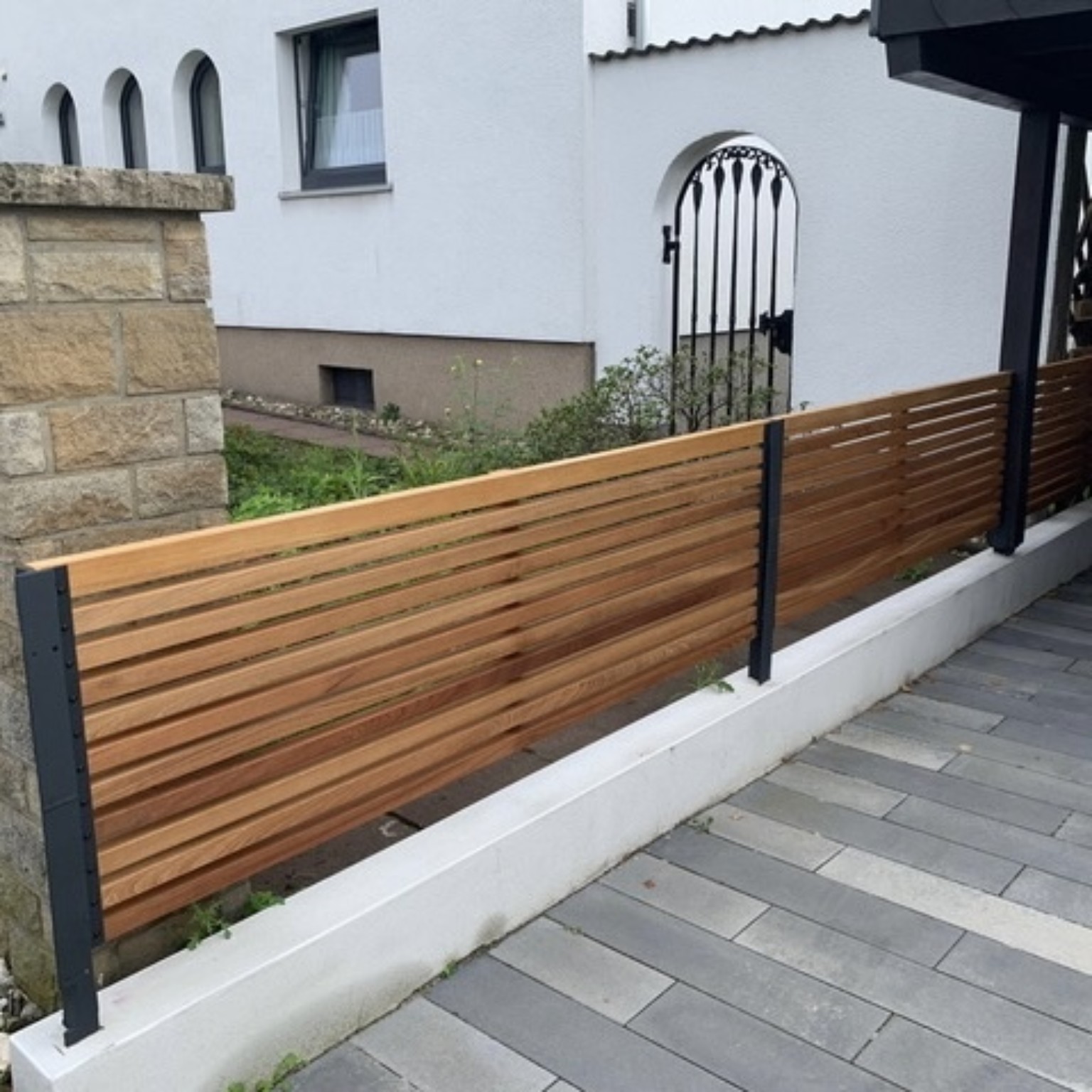 Zaunprojekt aus Holz